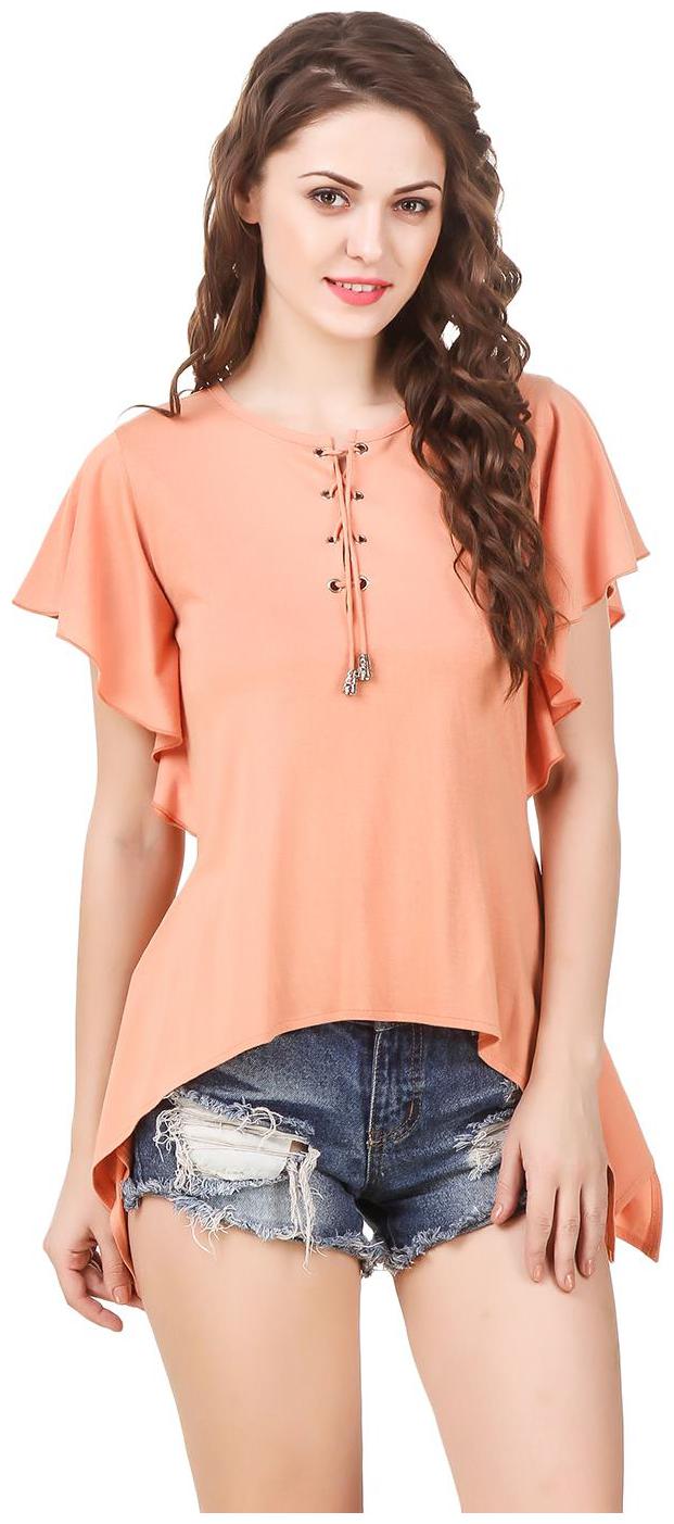 

Texco Women Solid Regular top - Pink