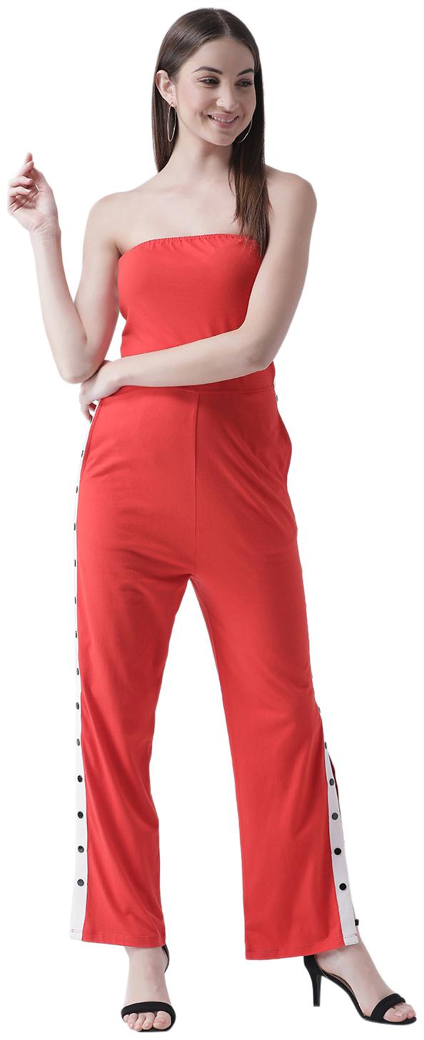 

Texco Solid Jumpsuit - Red