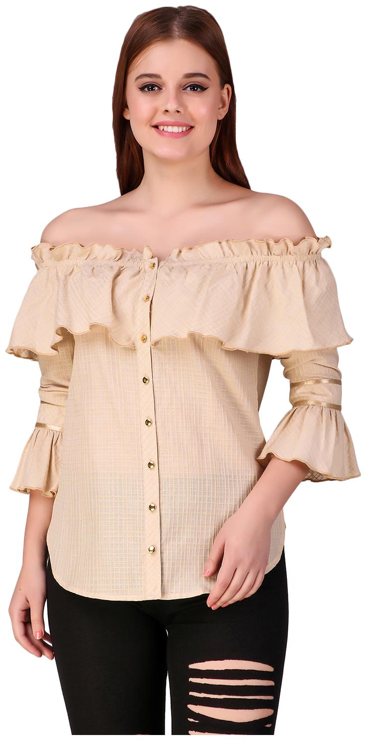 

Texco Women Solid Regular top - Beige