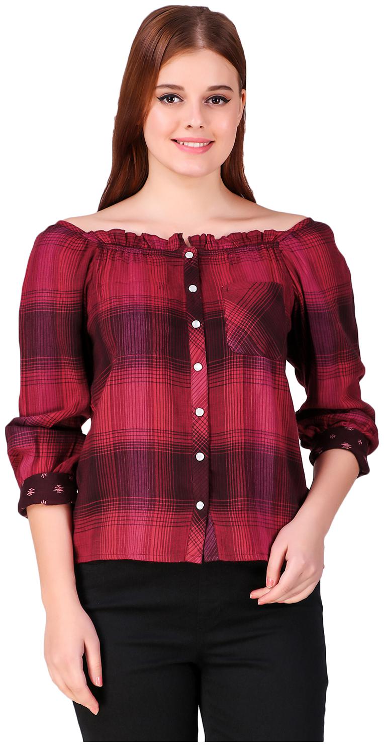 

Texco Women Checked Regular top - Multi