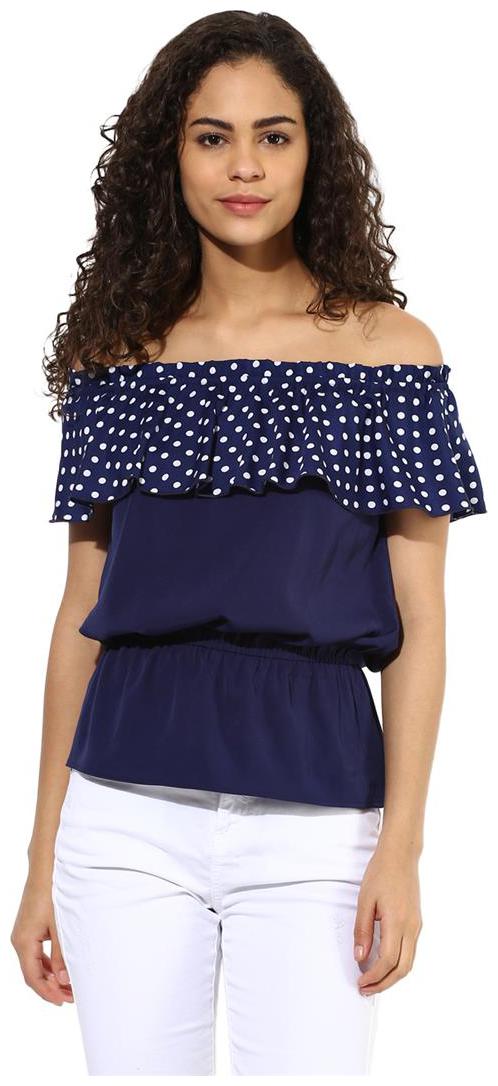 

Texco Women Polka dots Regular top - Blue
