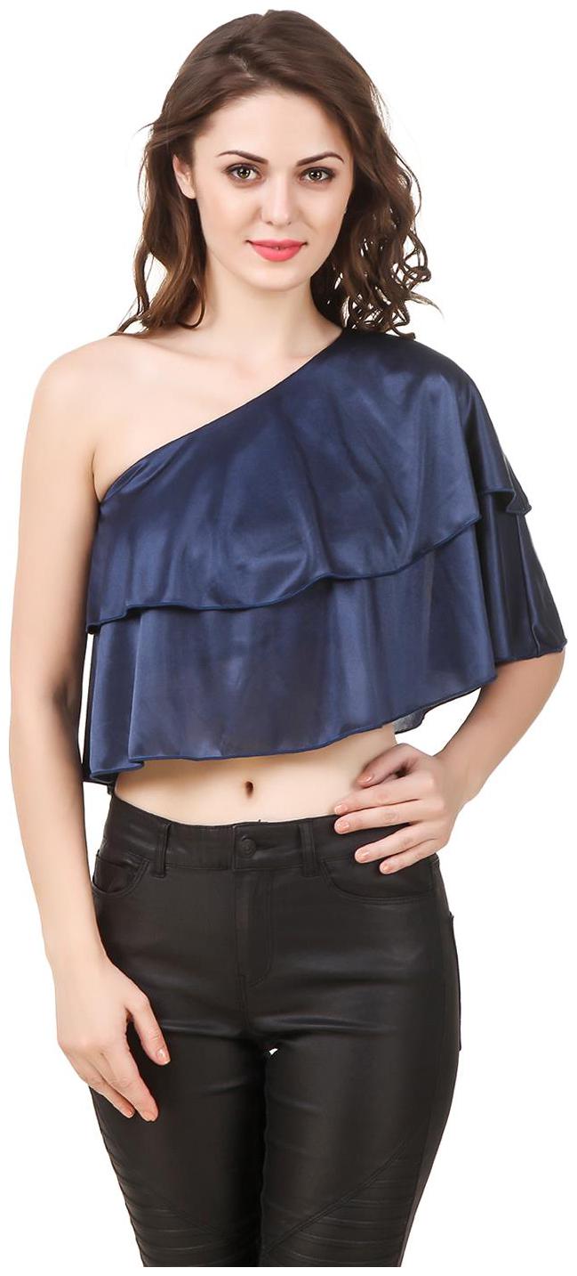 

Texco Women Solid Regular top - Blue