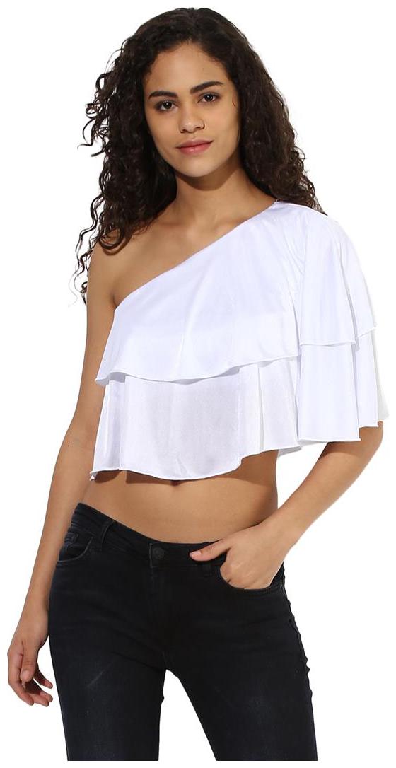 

Texco Women Solid Regular top - White