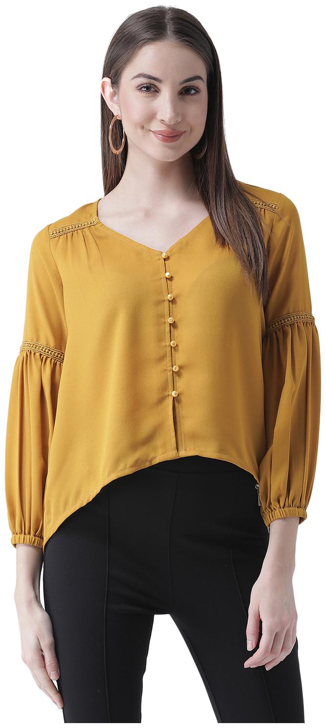 

Texco Women Mustard High Low Top