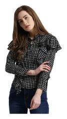 

Texco Women Printed A-line top - Grey