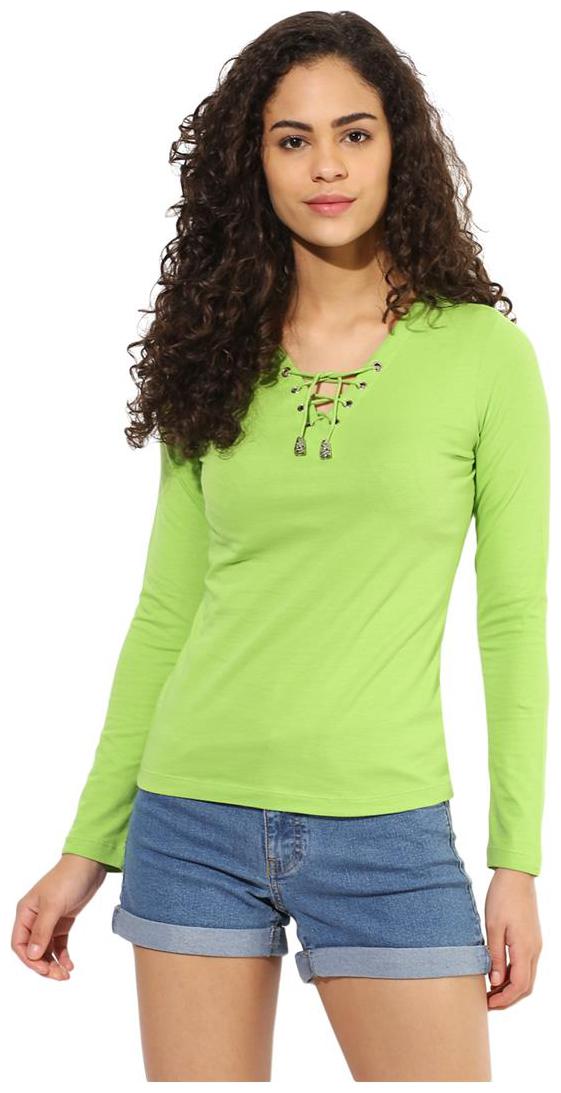 

Texco Women Solid Regular top - Green