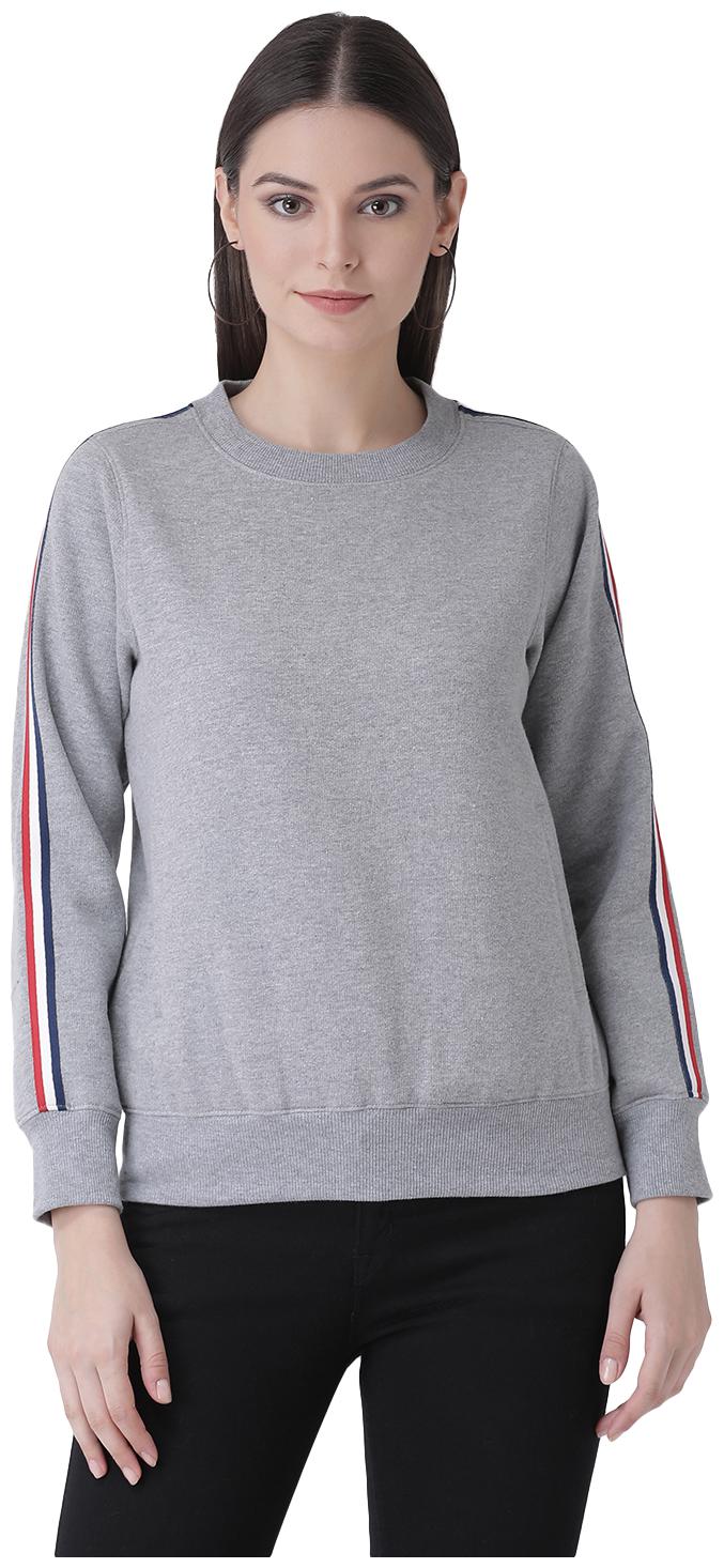 

Texco Women Solid Sweatshirt - Grey