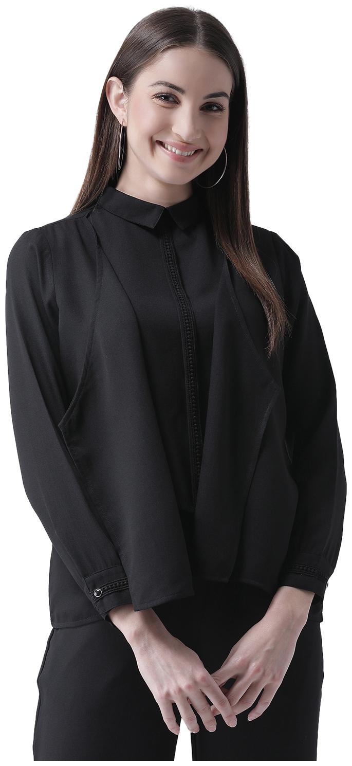 

Texco Women Black Regular fit Round neck Polyester Tank top