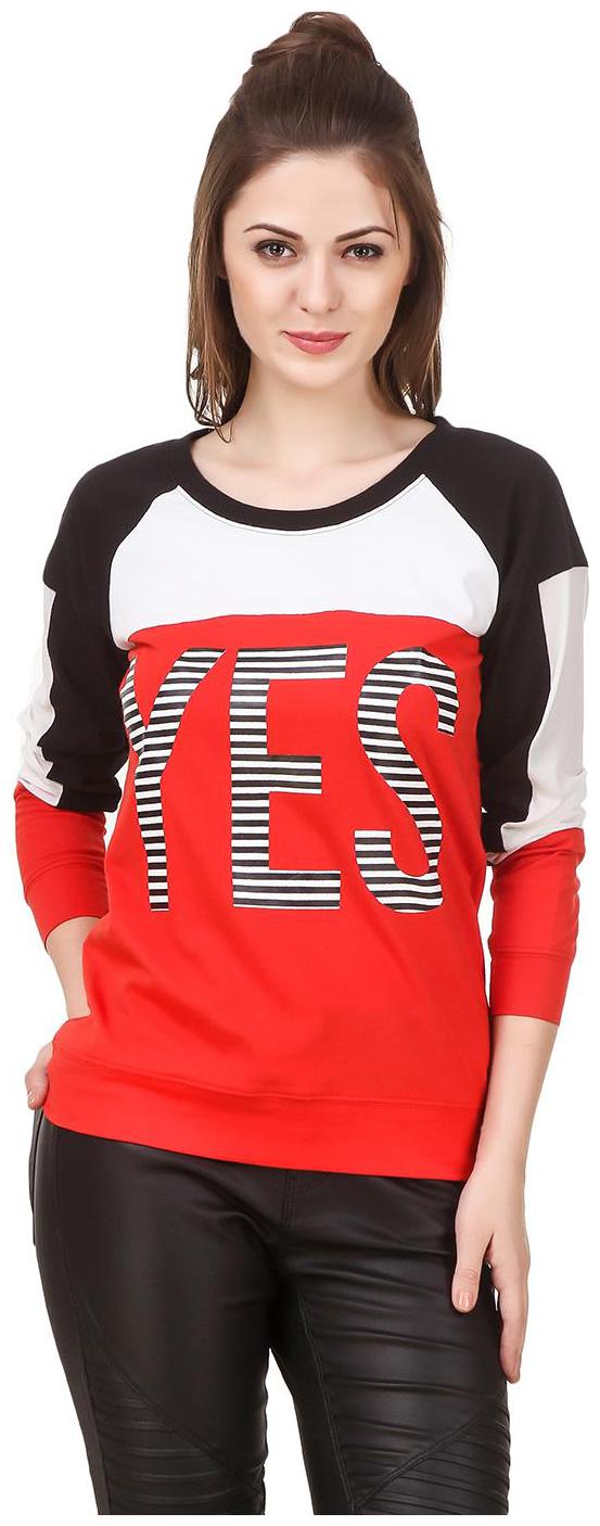 

Texco Women Striped Regular top - Red