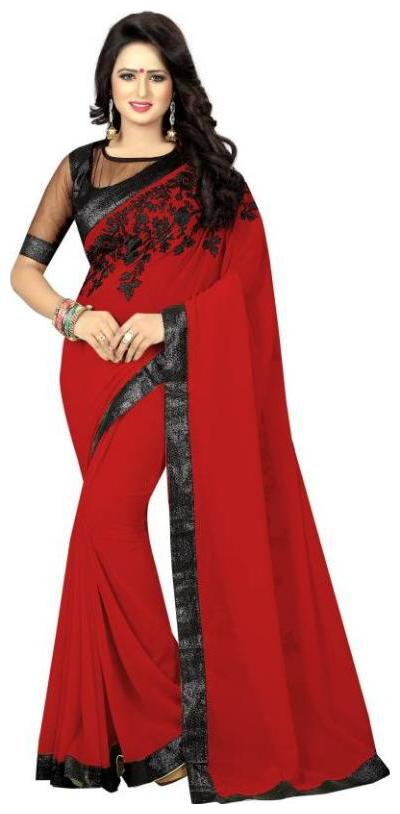 

TexStile Saree Georgette Saree With Blouse Piece