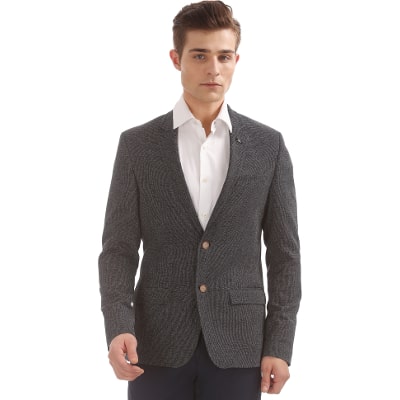 

Textured Single Breasted Blazer