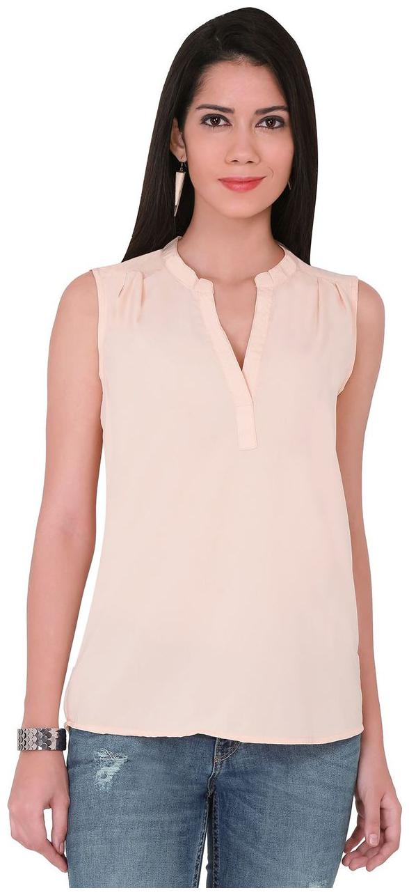 

The Beach Company Women Solid Regular top - Pink