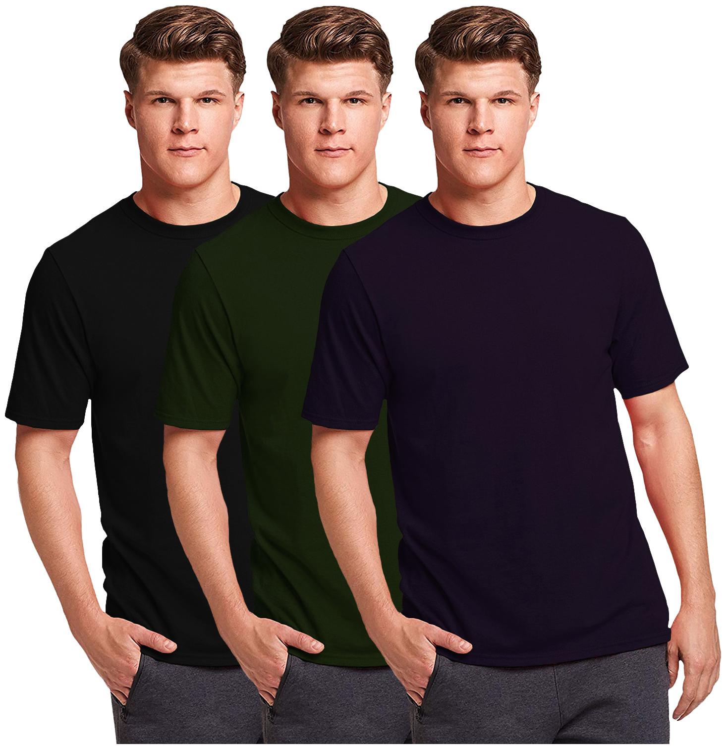 

THE BLAZZE Men Multi Regular fit Cotton Round neck T-Shirt - Pack Of 3