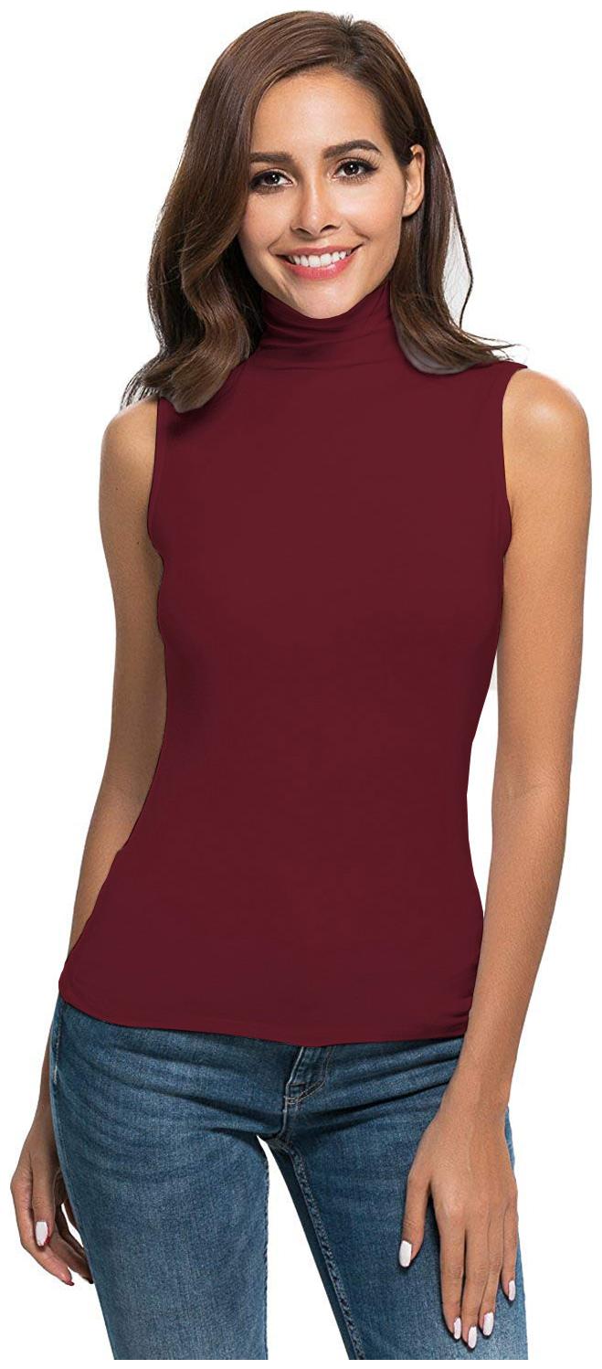 

THE BLAZZE Women Solid Regular top - Maroon