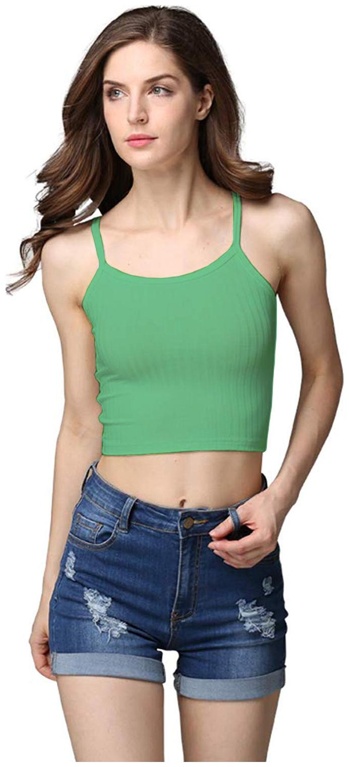 

THE BLAZZE Women Solid Regular top - Green