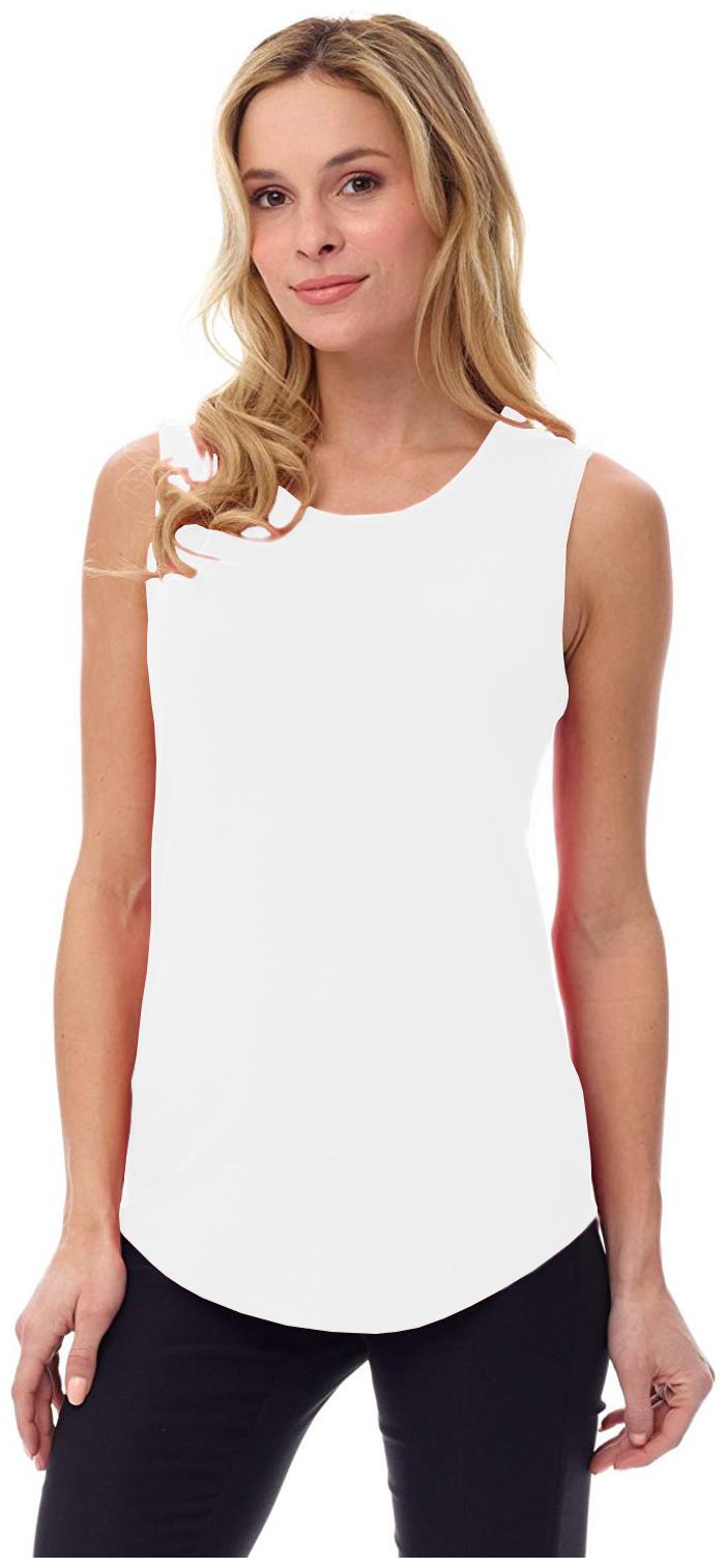

THE BLAZZE Women Solid Regular top - White