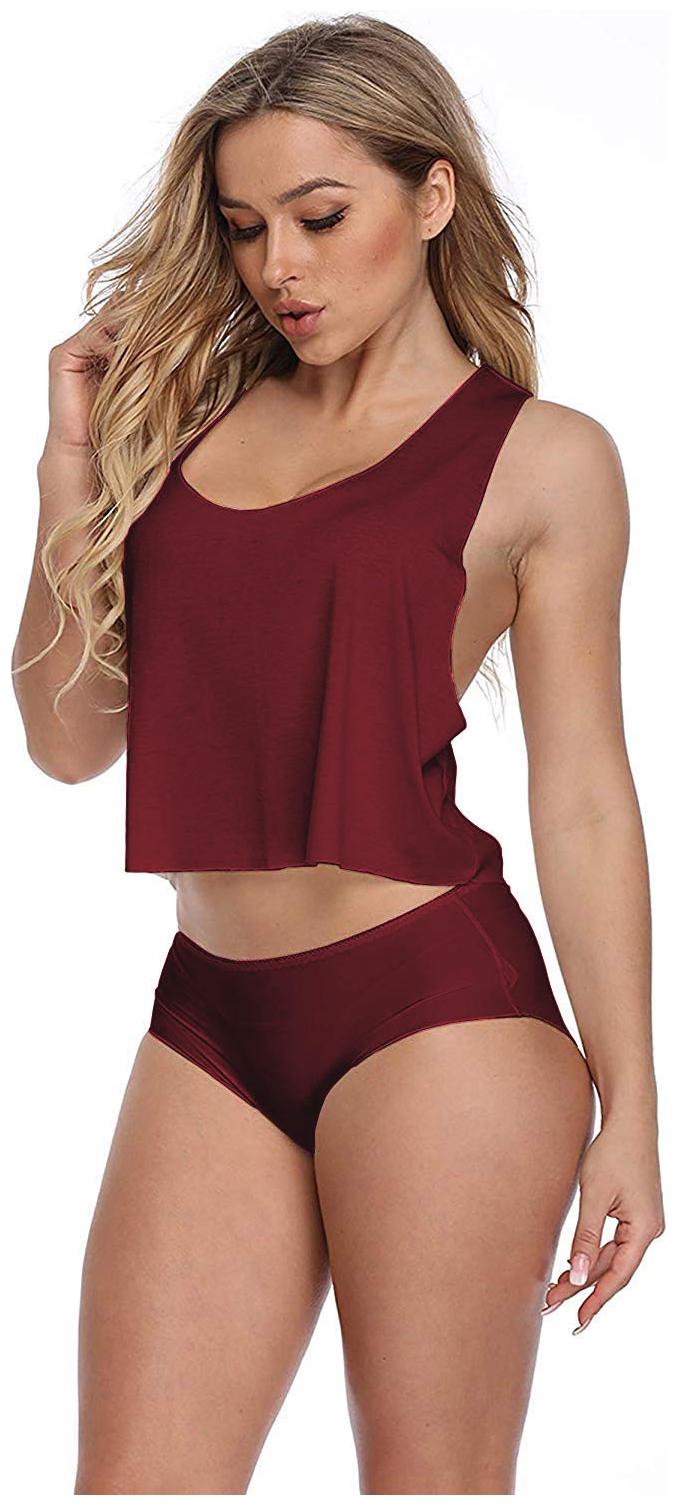 

THE BLAZZE Women Solid Regular top - Maroon