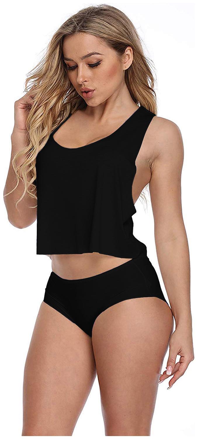 

THE BLAZZE Women Solid Regular top - Black