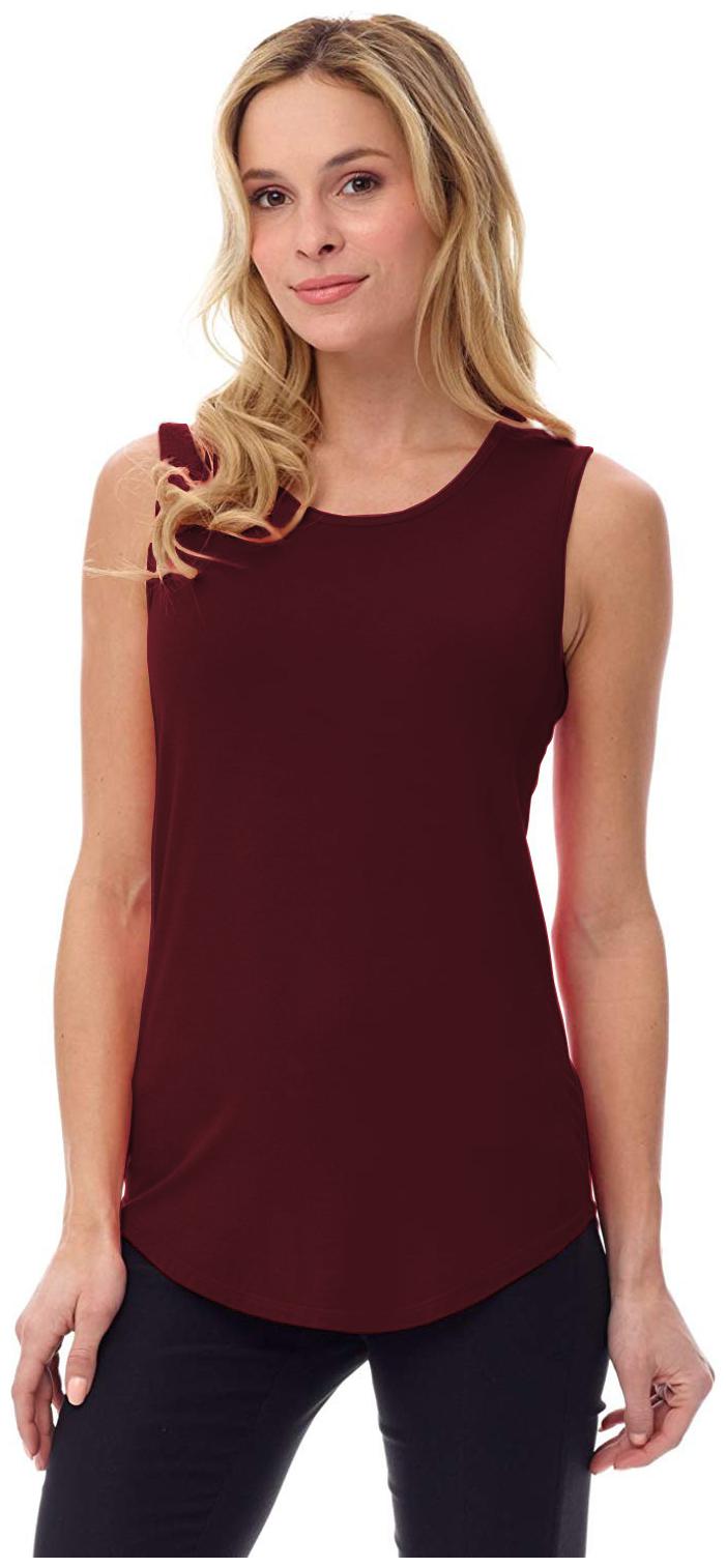 

THE BLAZZE Women Solid Regular top - Maroon