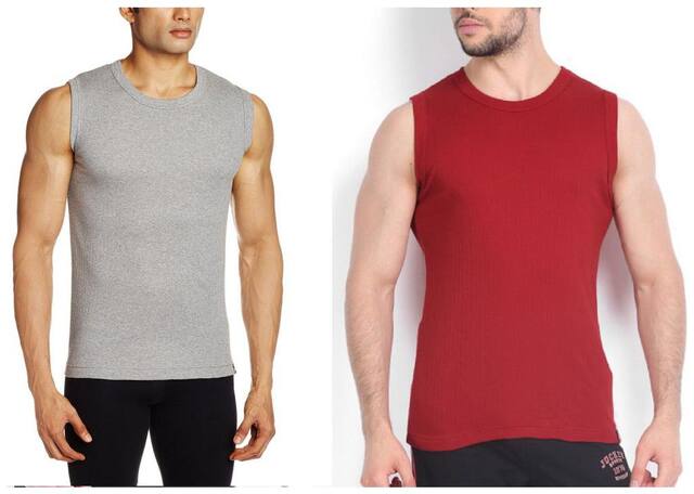 THE-BLAZZE-MENS-STRINGERS-GYM-TANK-TOP-VEST-VESTS-FOR-MEN-MUSCLE-TEE PACK OF TWO