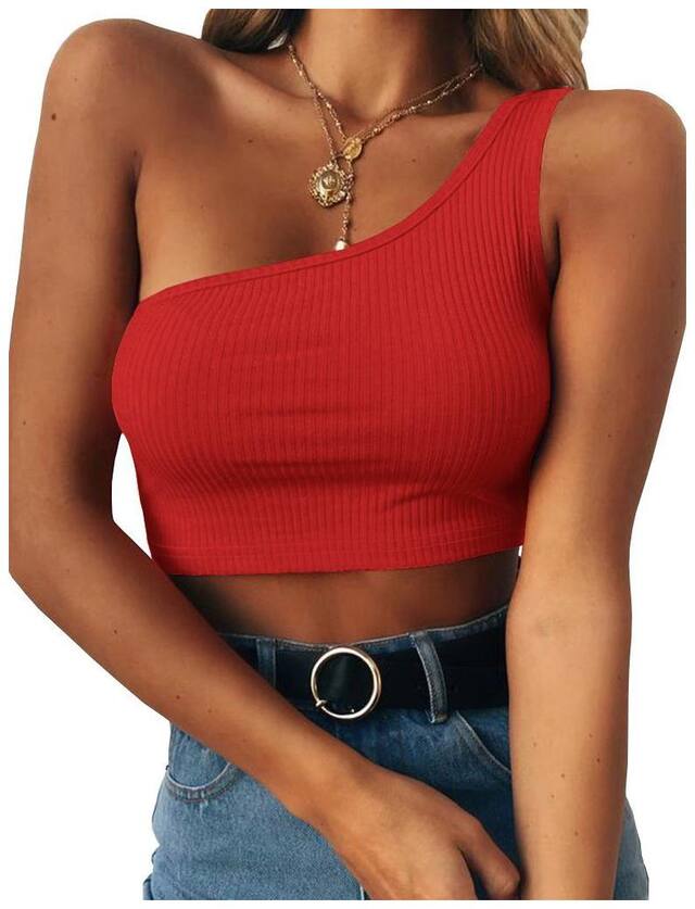 THE BLAZZE Women Solid Regular top - Red