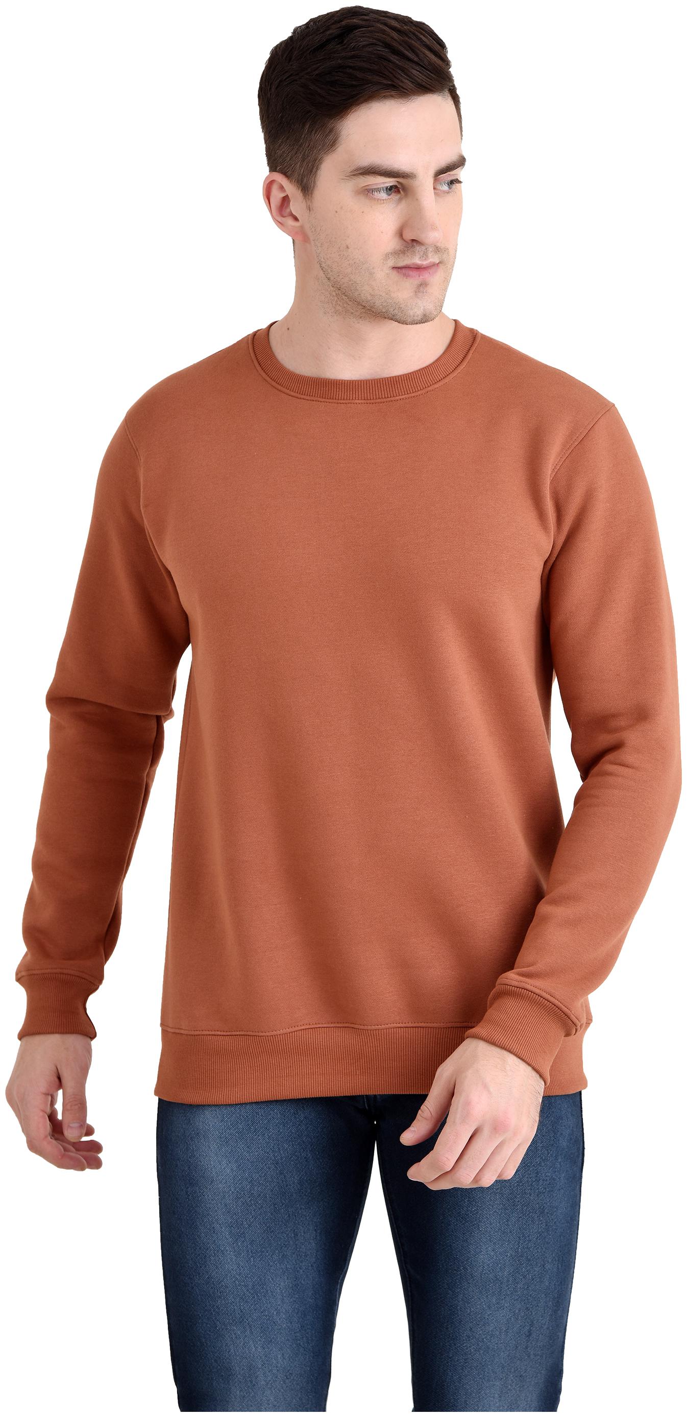 

THE BONTE Men Brown Round neck Sweatshirt