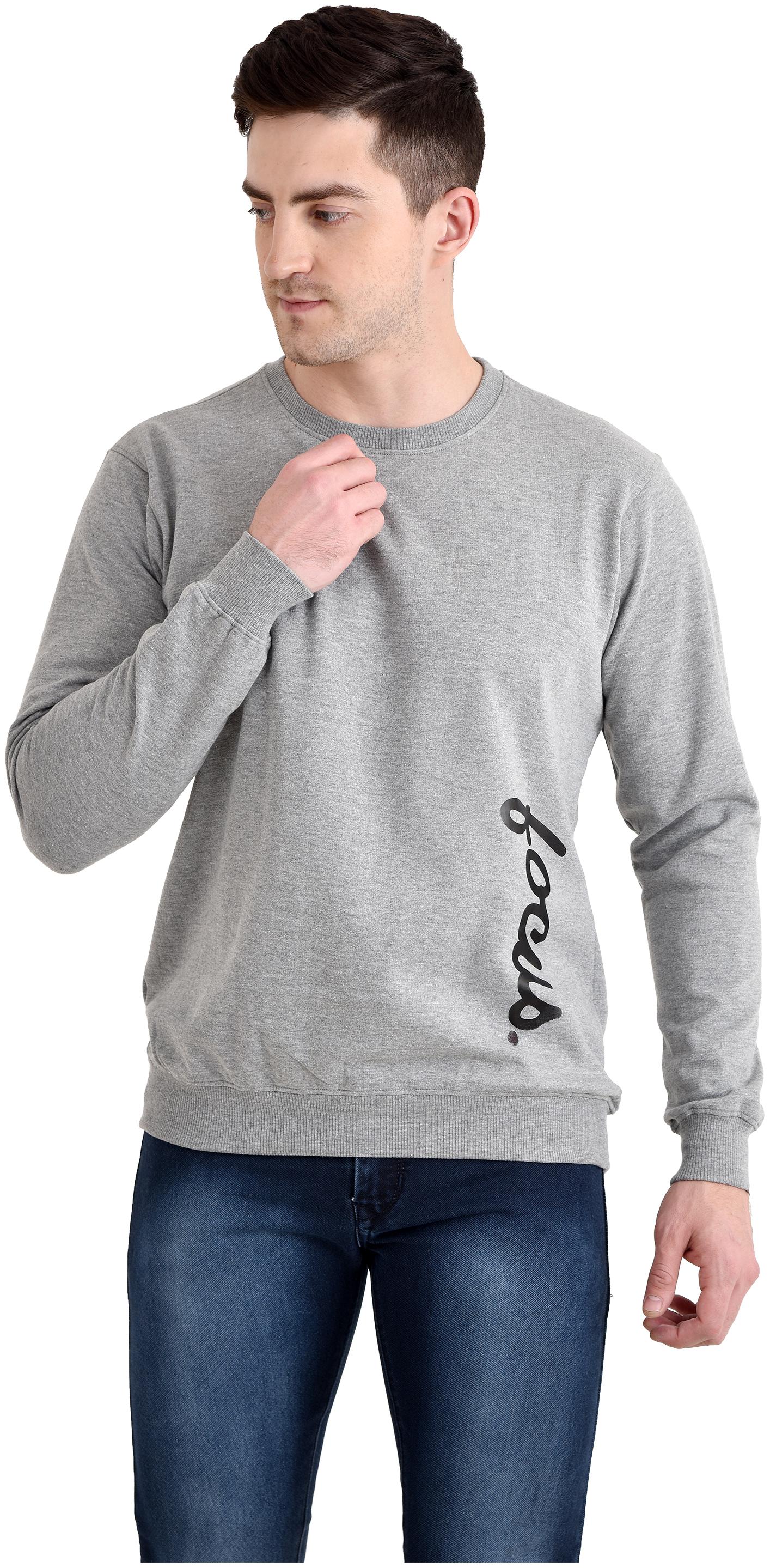 

THE BONTE Men Grey Round neck Sweatshirt