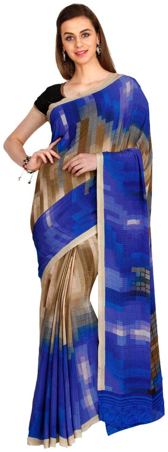 

The Chennai Silks - Soft Crepe Saree - Multicolor - (CCMYSY7250)