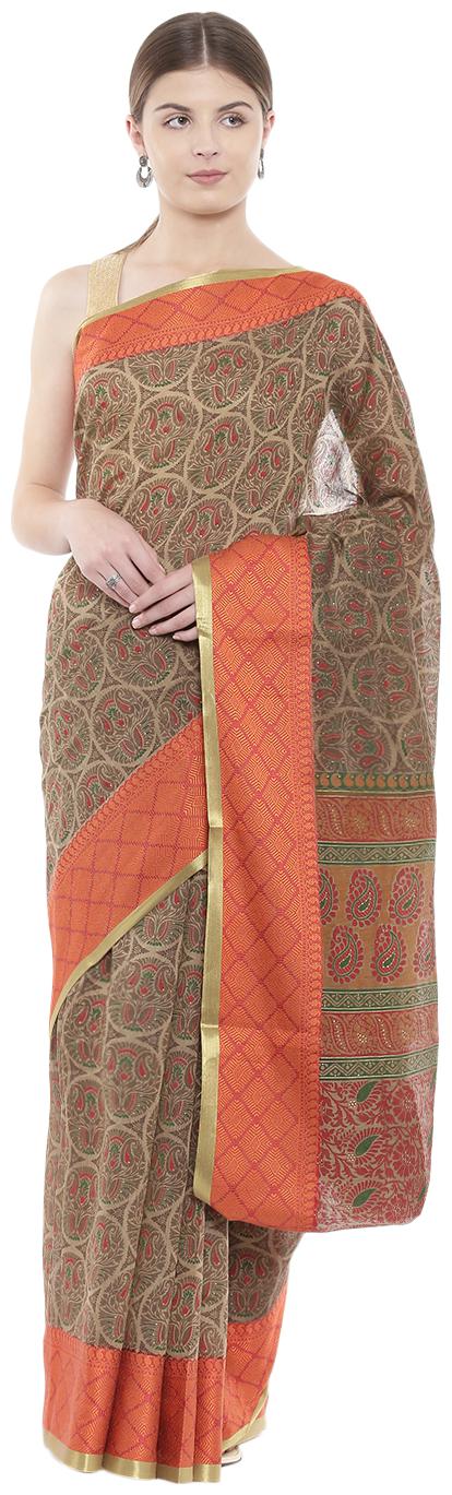 

The Chennai Silks - Chanderi Cotton Saree - Pale Green - (CCOPFS10269)