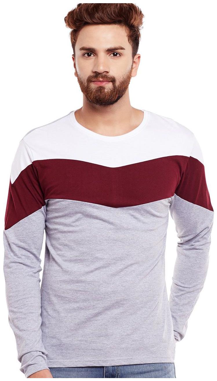 

THE DRY STATE Men Grey Slim fit Cotton Round neck T-Shirt - Pack Of 1