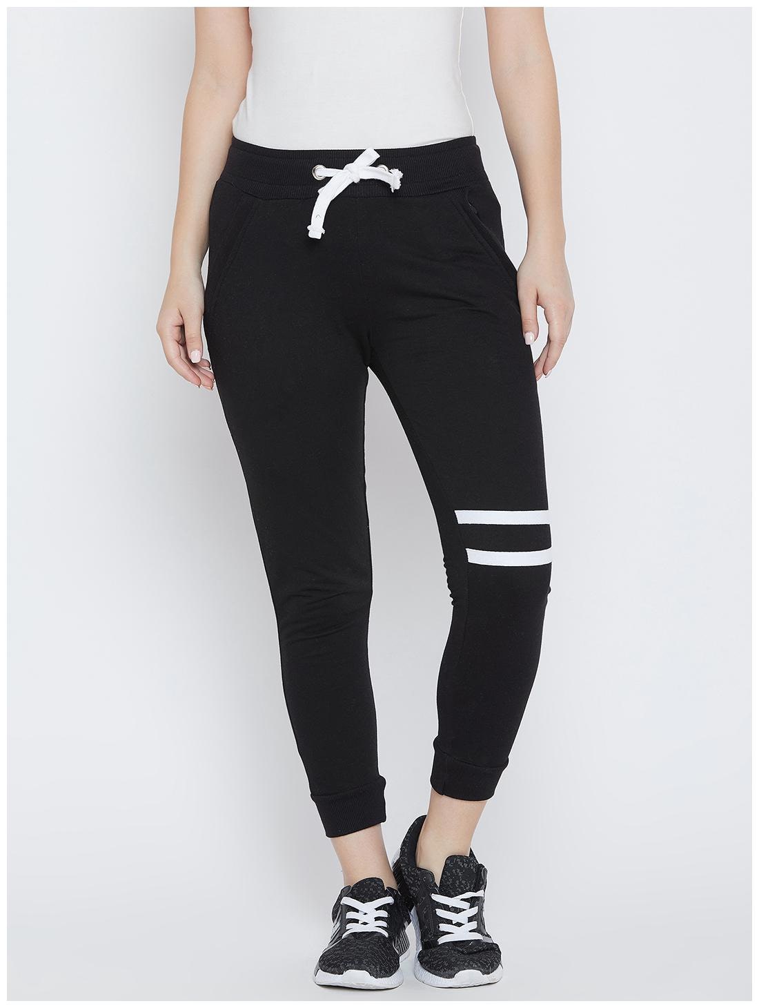 

The Dry State Women Cotton Black Track Pants