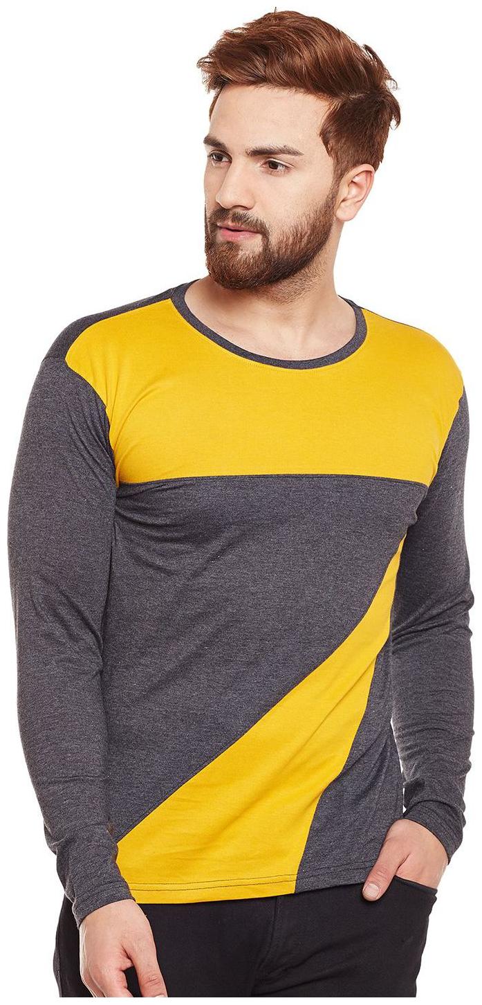 

THE DRY STATE Men Grey Slim fit Cotton Scoop neck T-Shirt - Pack Of 1
