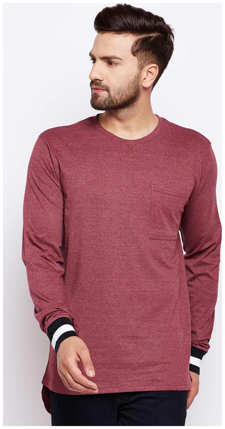 

THE DRY STATE Men Red Loose fit Cotton Round neck T-Shirt - Pack Of 1