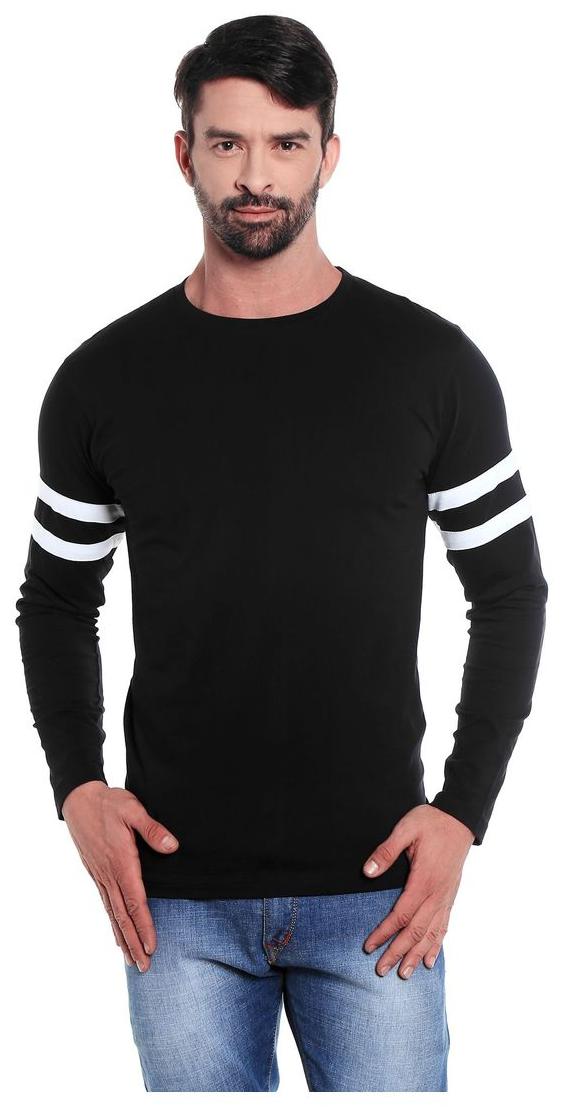 

THE DRY STATE Men Black Slim fit Cotton Round neck T-Shirt - Pack Of 1