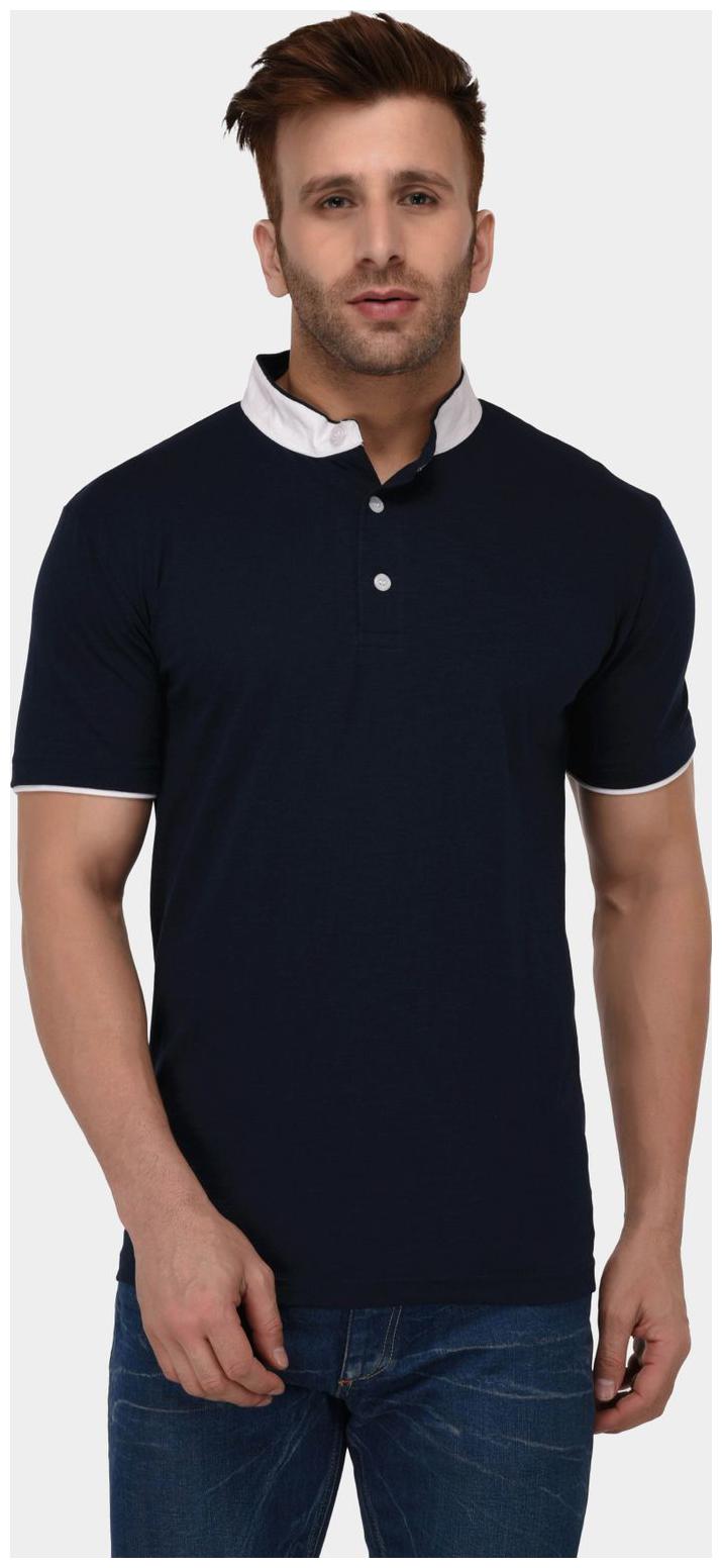 

THE DRY STATE Men Blue Slim fit Cotton Polo collar T-Shirt - Pack Of 1