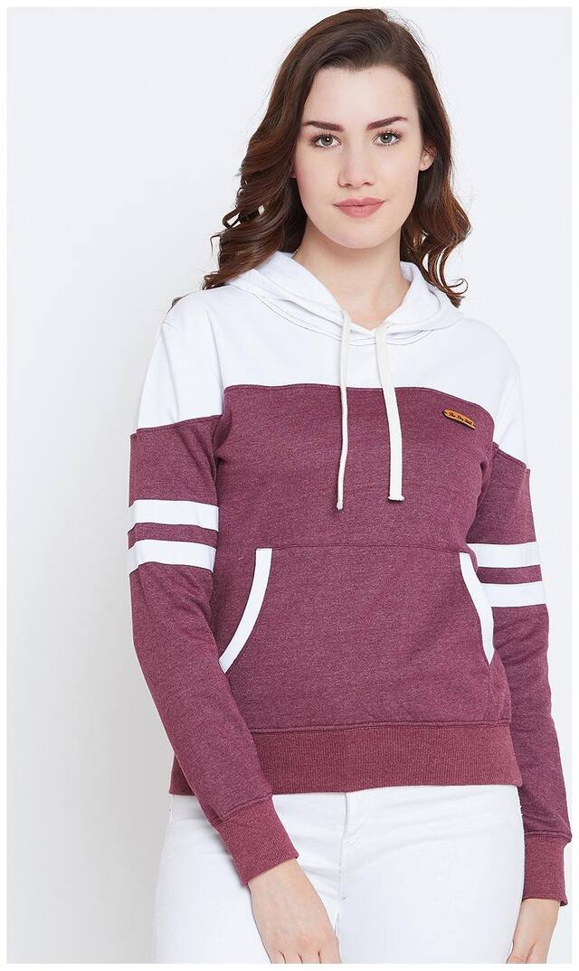 THE DRY STATE Women Self Design Hoodie - Multi