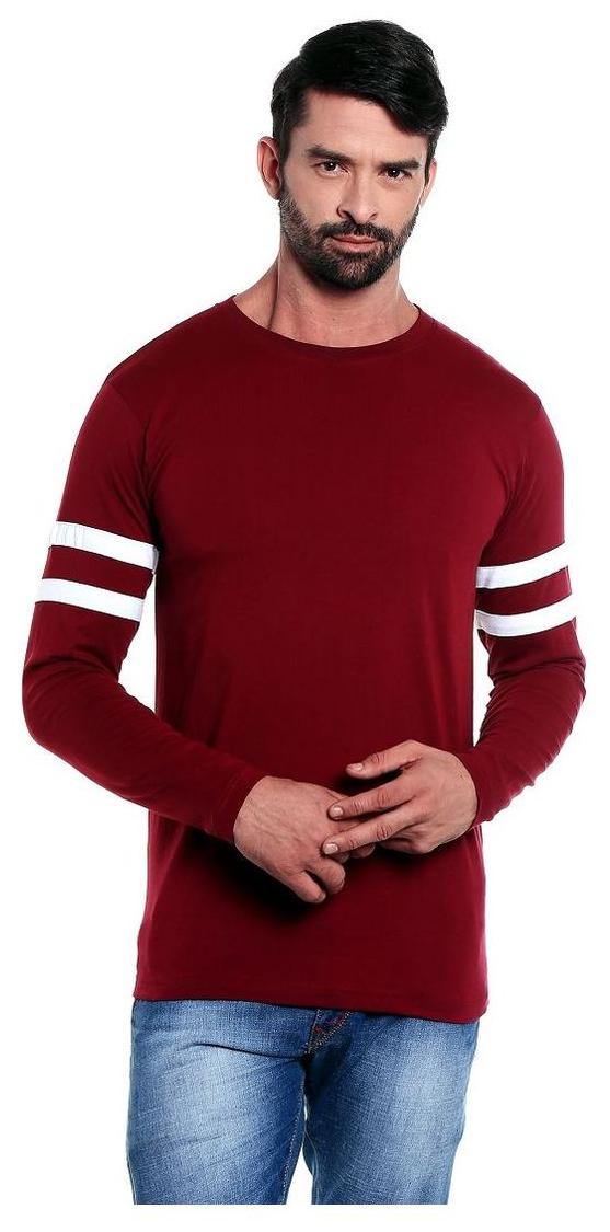 

THE DRY STATE Men Red Slim fit Cotton Round neck T-Shirt - Pack Of 1