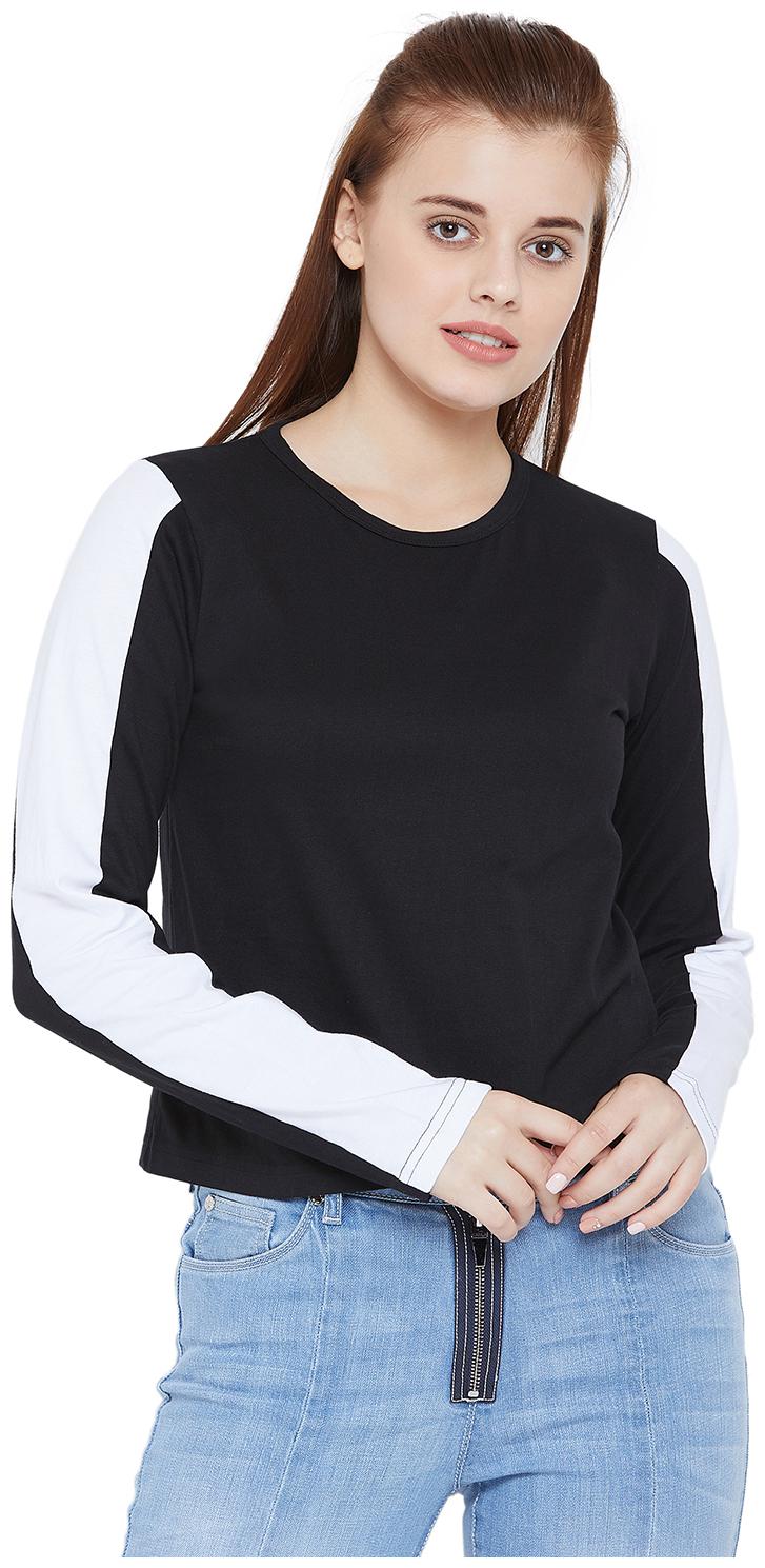 

THE DRY STATE Women Multi Slim fit Round neck Cotton T shirt