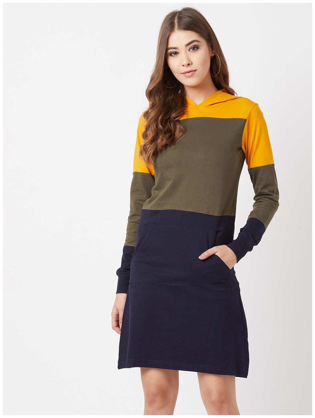 

THE DRY STATE Multi Colorblocked T shirt dress