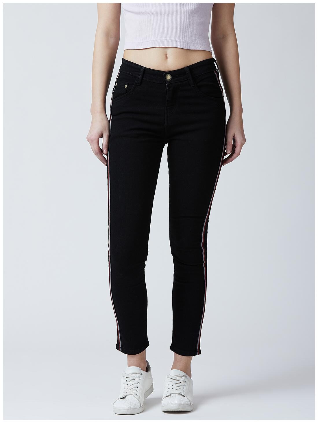 

THE DRY STATE Women Black Slim fit Jeans