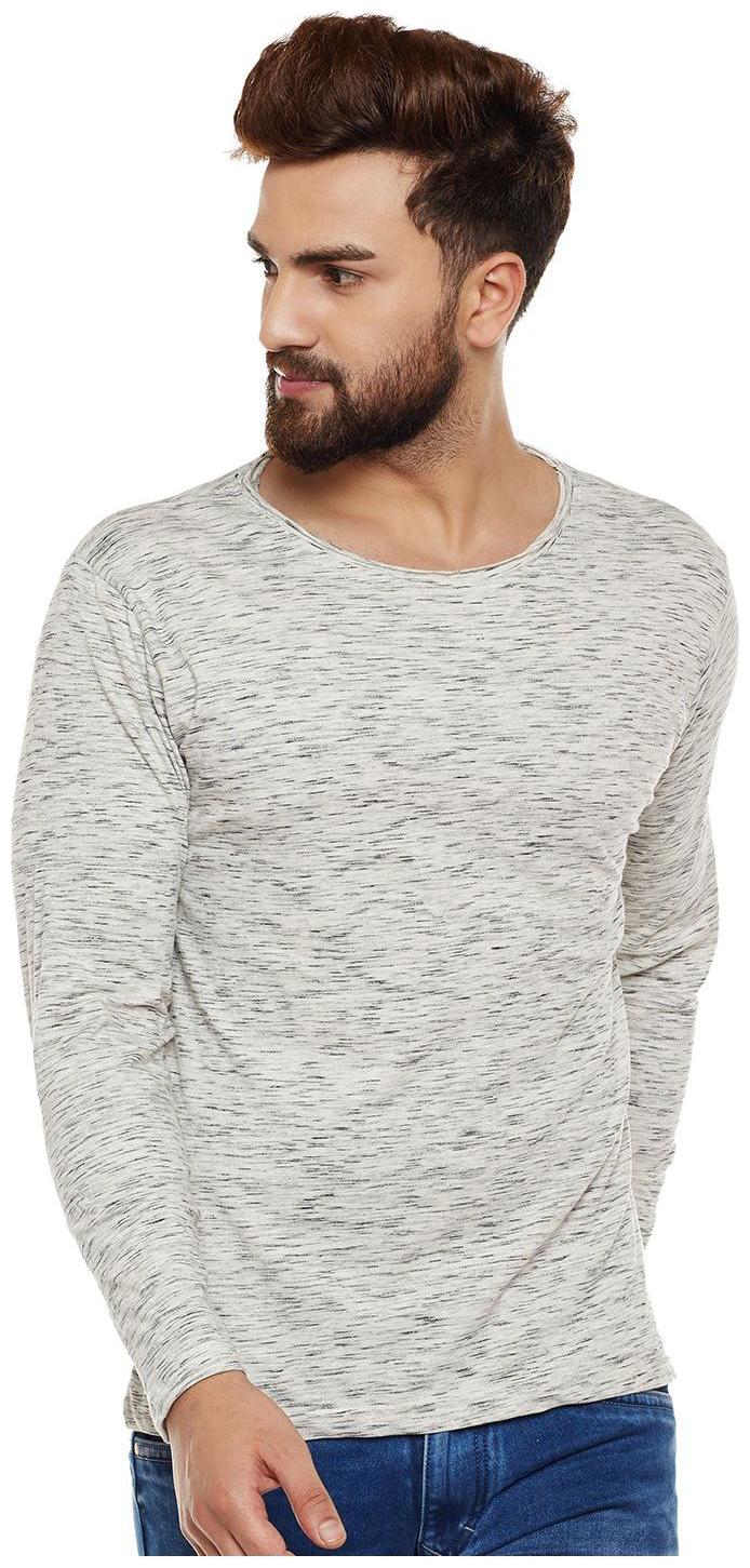 

THE DRY STATE Men Grey Slim fit Cotton Round neck T-Shirt - Pack Of 1