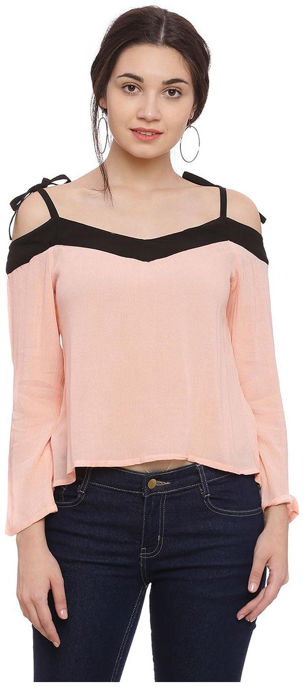 

THE DRY STATE Women Solid Regular top - Pink