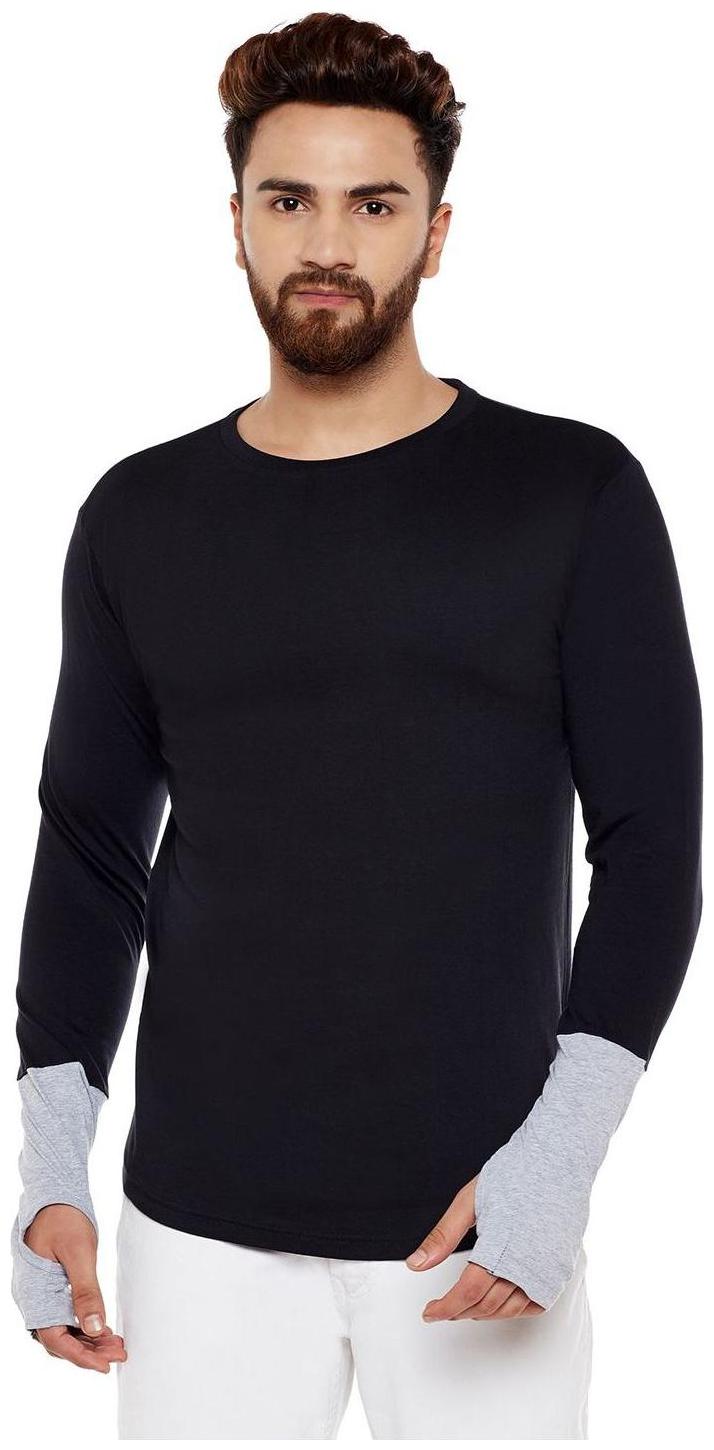 

THE DRY STATE Men Black Slim fit Cotton Round neck T-Shirt - Pack Of 1