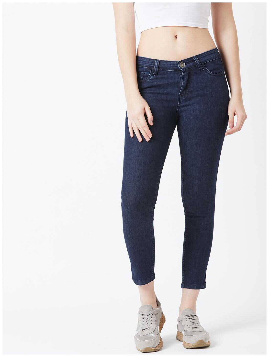 

The Dry State Women Slim Fit Navy Blue Denim Jeans