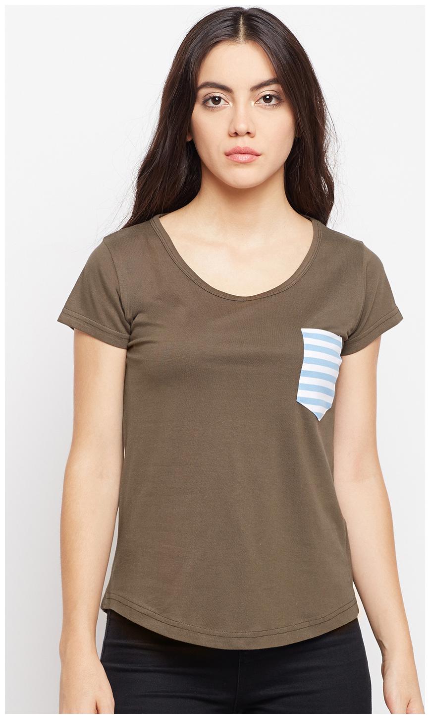 

The Dry State Women Half Sleeve Round Neck 100 Cotton T-shirt