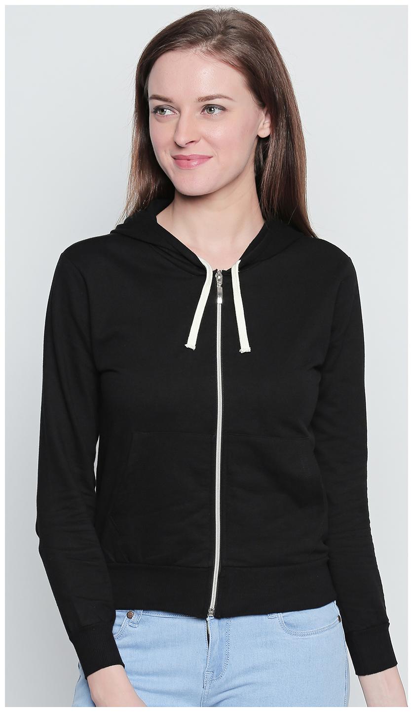 

THE DRY STATE Women Solid Sweatshirt - Black
