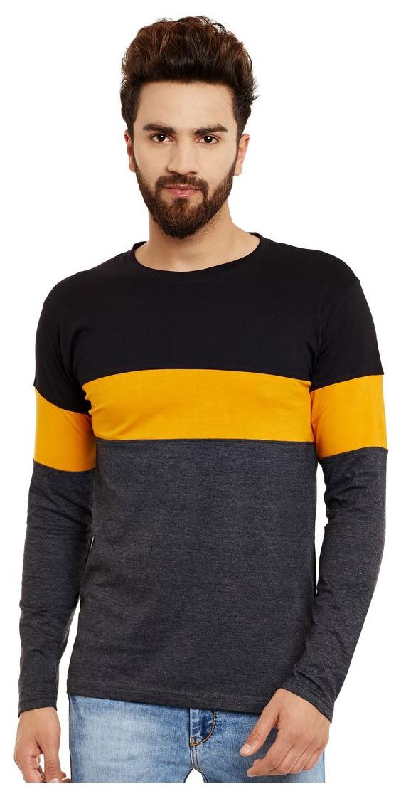 

THE DRY STATE Men Black Slim fit Cotton Round neck T-Shirt - Pack Of 1