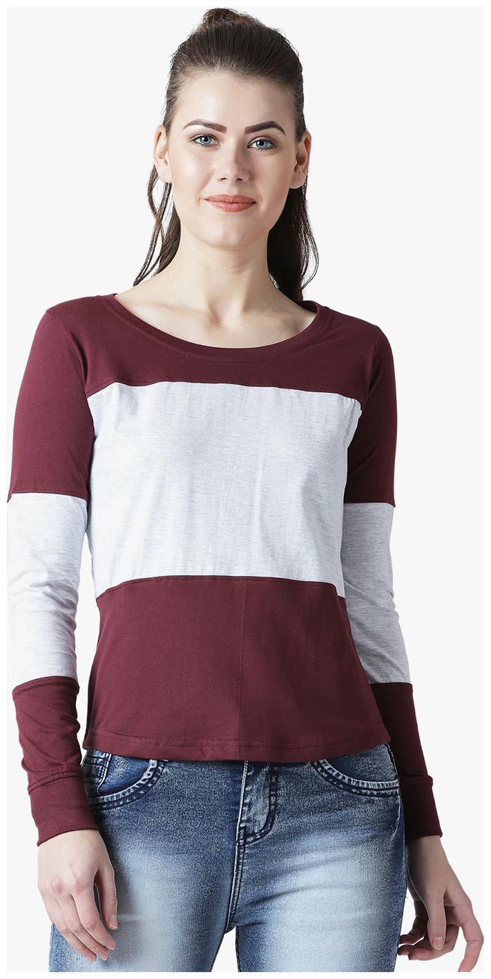 

THE DRY STATE Women Multi Slim fit Round neck Cotton T shirt