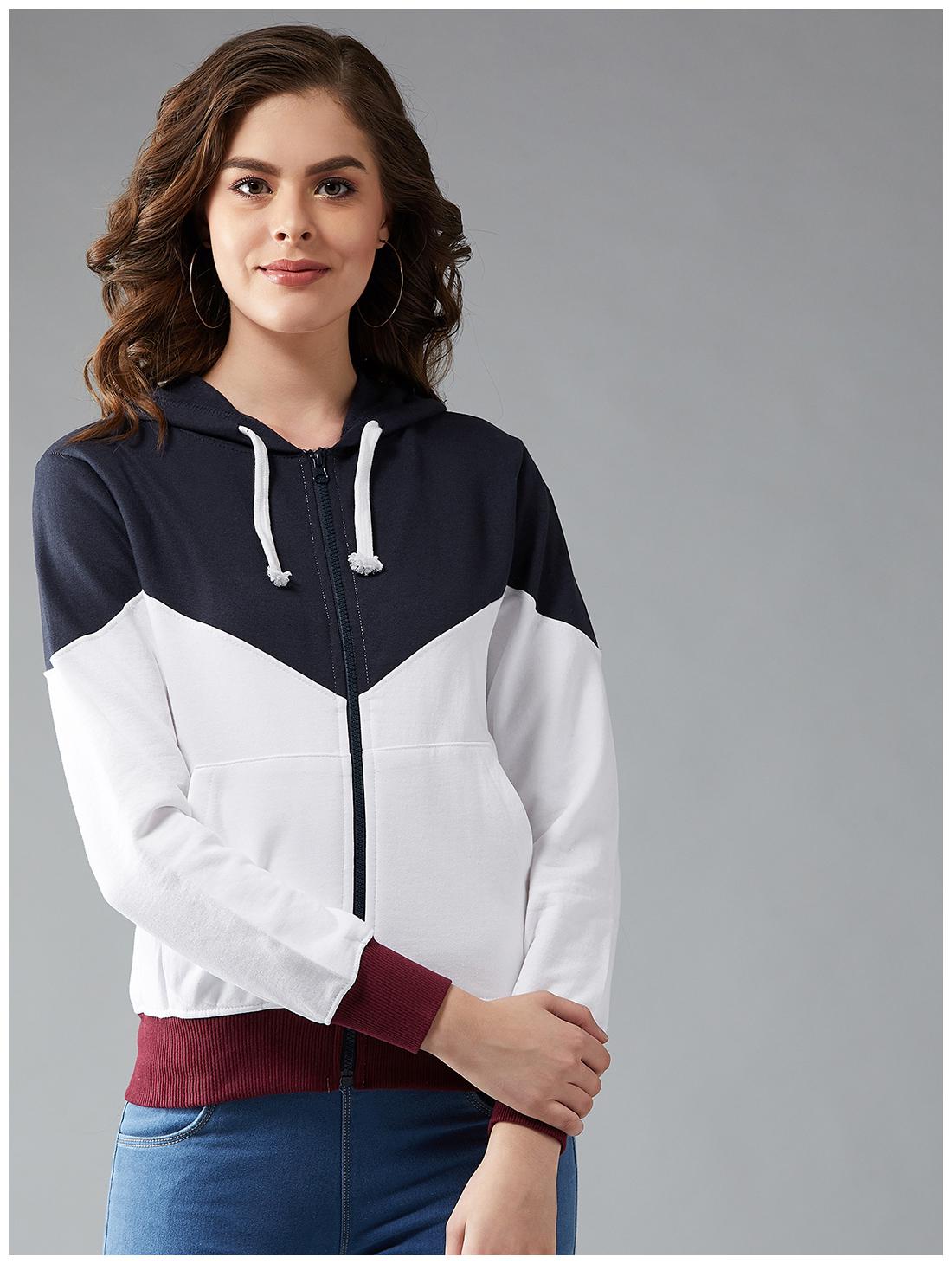 

THE DRY STATE Women Self Design Hoodie - Multi