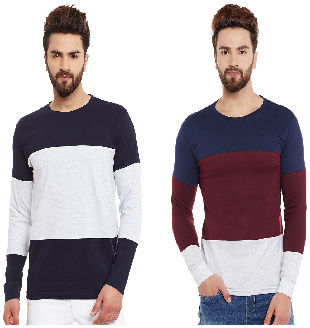 

THE DRY STATE Men Multi Regular fit Cotton Round neck T-Shirt - Pack Of 1